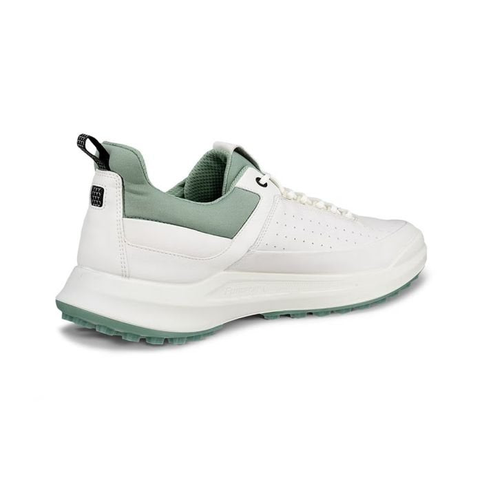ECCO Men’s M Golf Core Hybrid XW Spikeless Shoes - White/Sedum Green