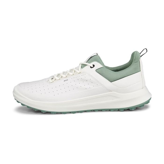 ECCO Men’s M Golf Core Hybrid XW Spikeless Shoes - White/Sedum Green