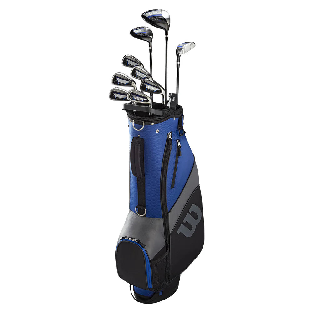 WILSON 1200 TPX Graphite Golf Set - Right Hand - Regular Flex - 10 Clubs + Bag