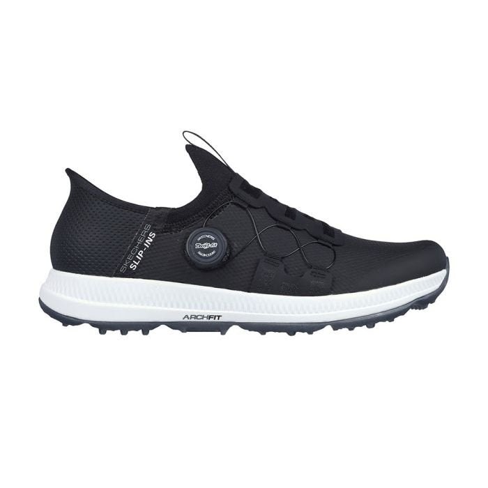 SKECHERS Men's Elite 5 Slip-Ins Disc MD Spikeless Golf Shoes - Black/White