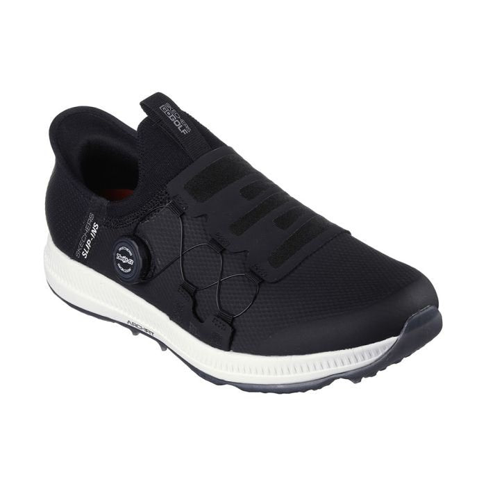 SKECHERS Men's Elite 5 Slip-Ins Disc MD Spikeless Golf Shoes - Black/White