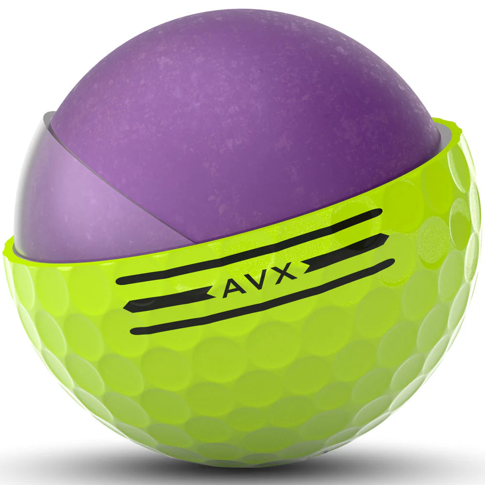 TITLEIST AVX Golf Balls - Yellow - 12 Balls