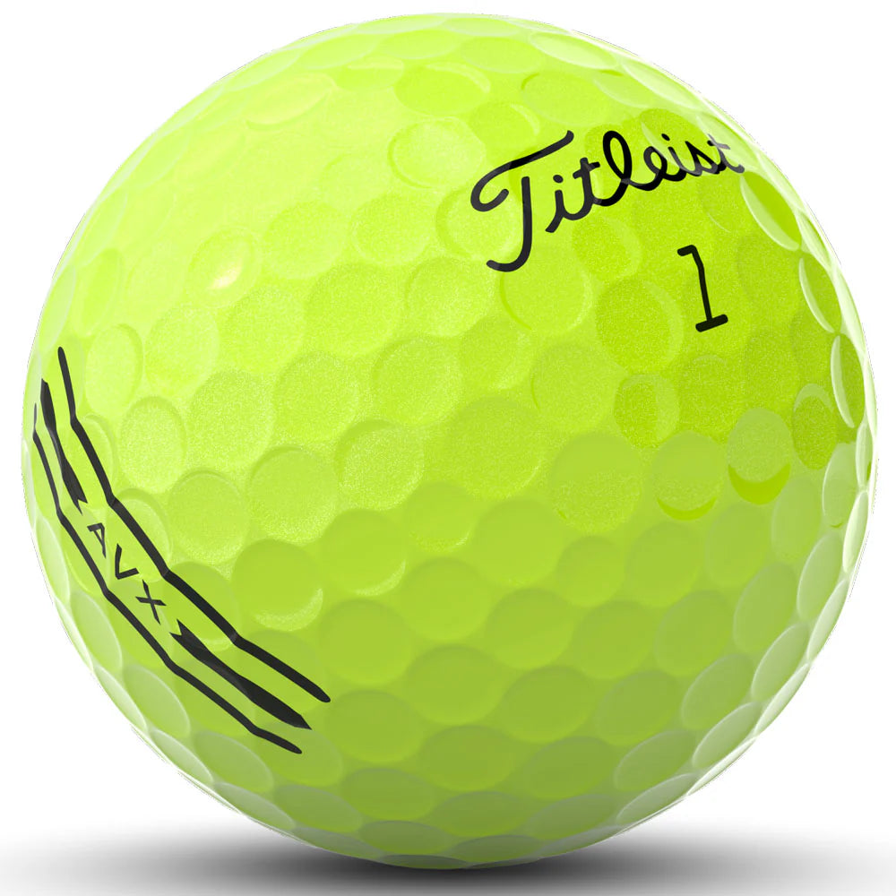TITLEIST AVX Golf Balls - Yellow - 12 Balls