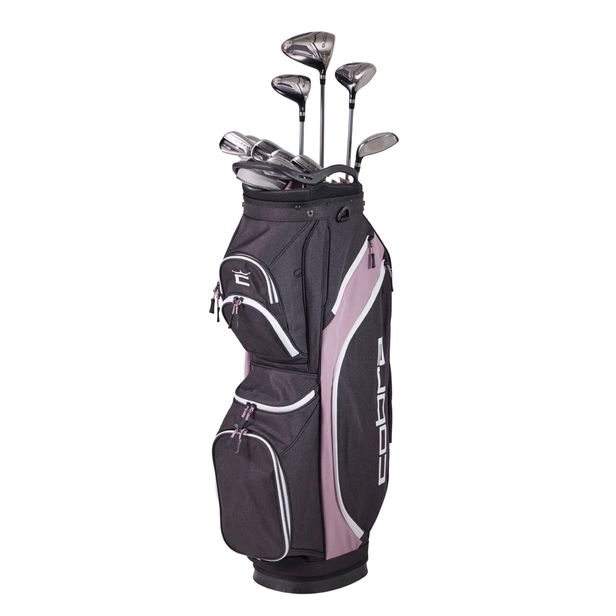 COBRA Women's Fly-XL Graphite Golf Set - Right Hand - Ladies Flex - 11 Clubs + Bag - Black/Pink