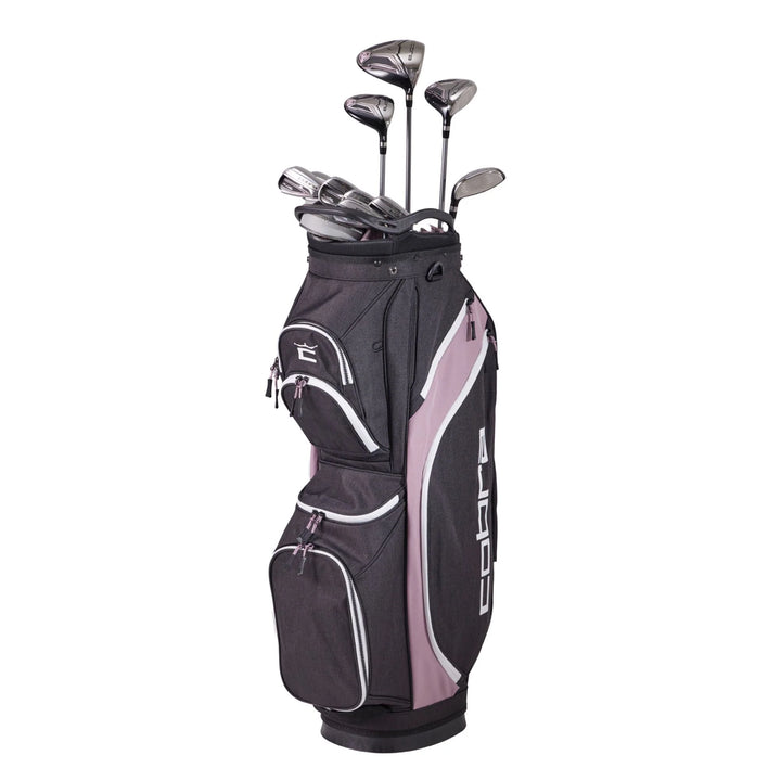 COBRA Women's Fly-XL Graphite Golf Set - Right Hand - Ladies Flex - 11 Clubs + Bag - Black/Pink