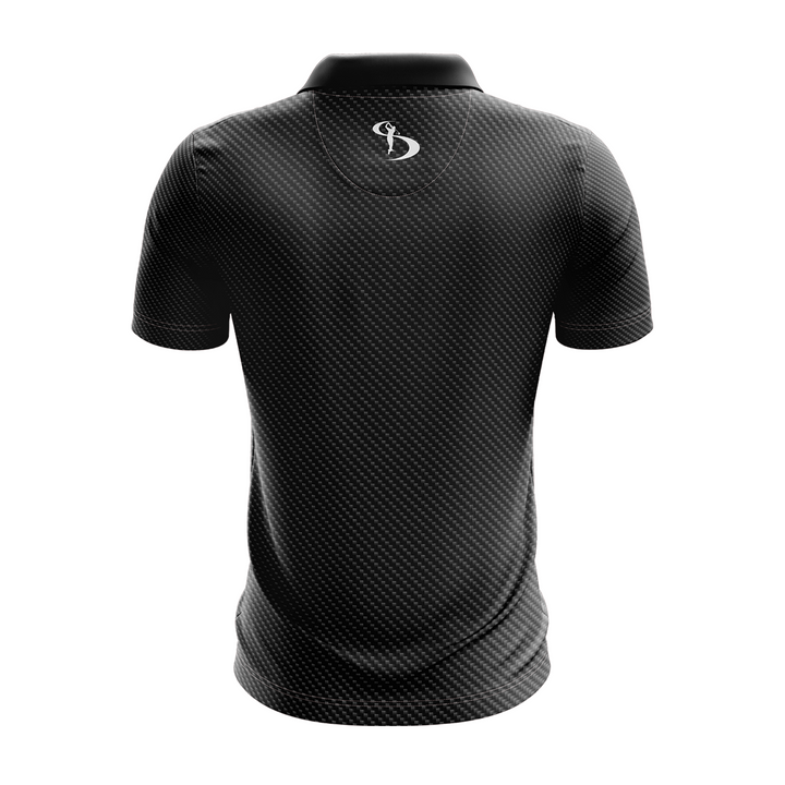 STROMBERG Carbon Black Performance Golf Polo - Black