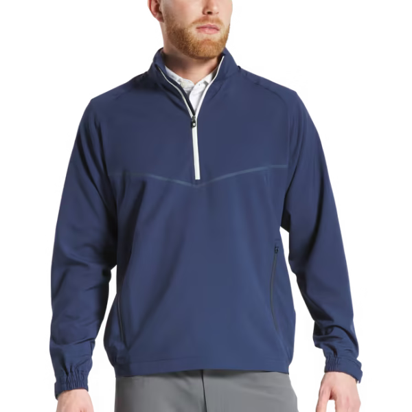 FOOTJOY Men's Zephyr Windshirt - Navy (US Sizes)