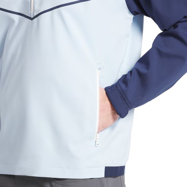 FOOTJOY Men's Zephyr Windshirt - Navy/Light Blue (US Sizes)