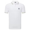FOOTJOY 152nd Open Championship Solid with Trim Pique Shirt- White/Yellow