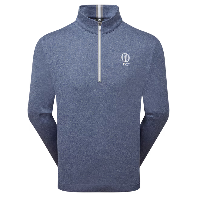 FOOTJOY 152nd Open Championship Ribbed Quarter Zip Chill-Out Open Blue