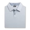 FOOTJOY Heather Lisle Lattice Golf Polo Shirt - Trim Grey