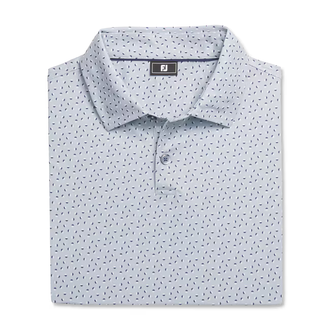 FOOTJOY Men's Bounce Print Lisle Polo Shirt - Grey