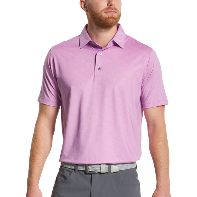 FOOTJOY Men's Speckle Print Lisle Polo Shirt - Lavender
