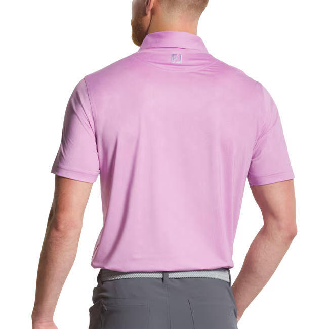 FOOTJOY Men's Speckle Print Lisle Polo Shirt - Lavender