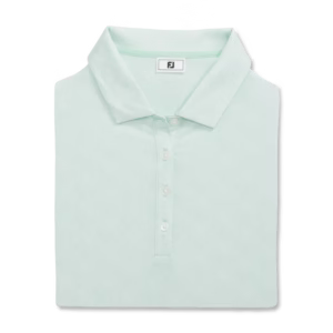 FOOTJOY Women's Speckle Print Lisle Polo Shirt - Pistachio/White