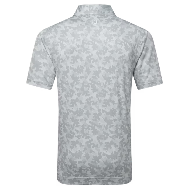 FOOTJOY Men's Leaf Camo Lisle Polo Shirt - Grey