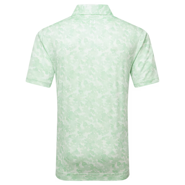 FOOTJOY Men's Leaf Camo Lisle Polo Shirt - Pistachio