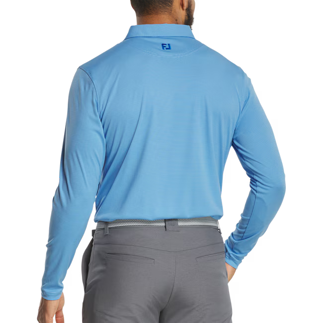 FOOTJOY Men’s Sun Protection Long Sleeve Golf Polo - Marina Tonal (US Sizes)