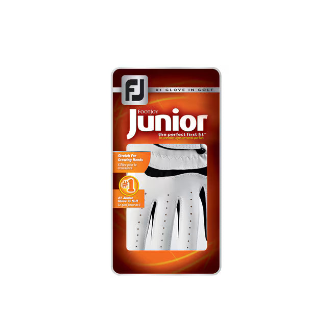 FOOTJOY Junior's Golf Glove - Left Hand - White Assorted