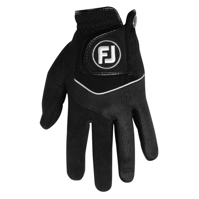 FOOTJOY Men's Rain Grip Golf Glove - Right Hand - Black/Assorted