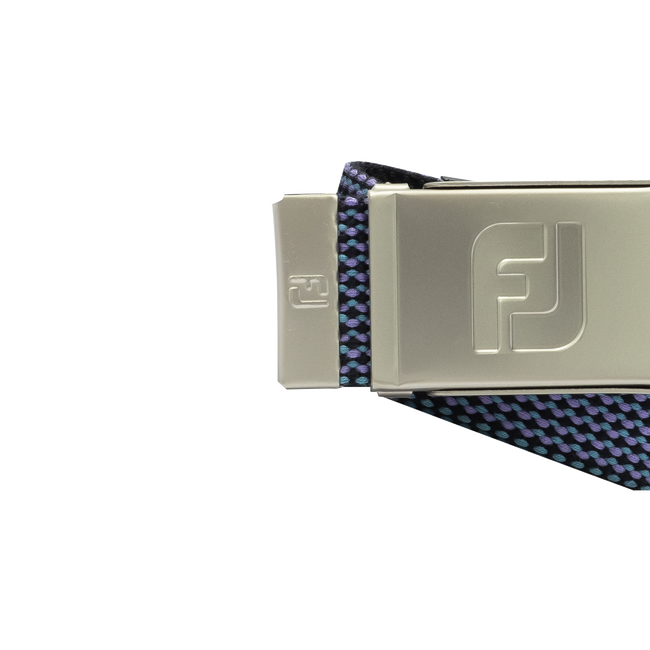 FOOTJOY Men's Webbing Belt - Navy/Lavender/ Emerald