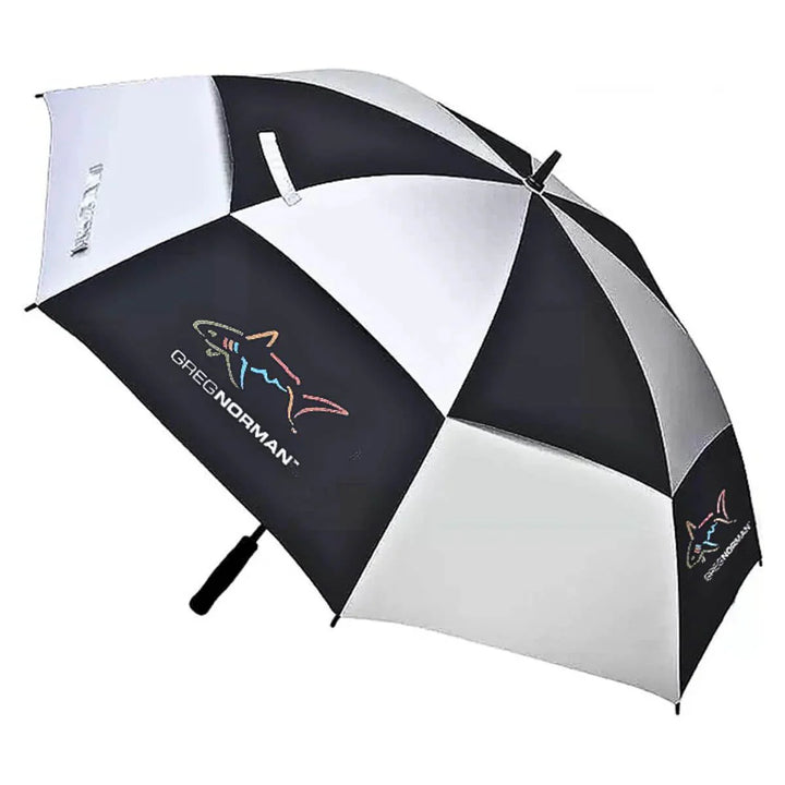 GREG NORMAN 60'' Double Canopy Golf Umbrella