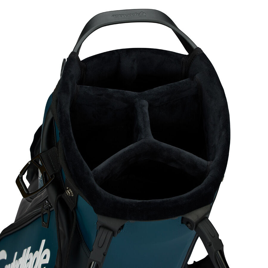 TAYLORMADE Qi4D Tour Stand Bag - Black Deep Blue Orange