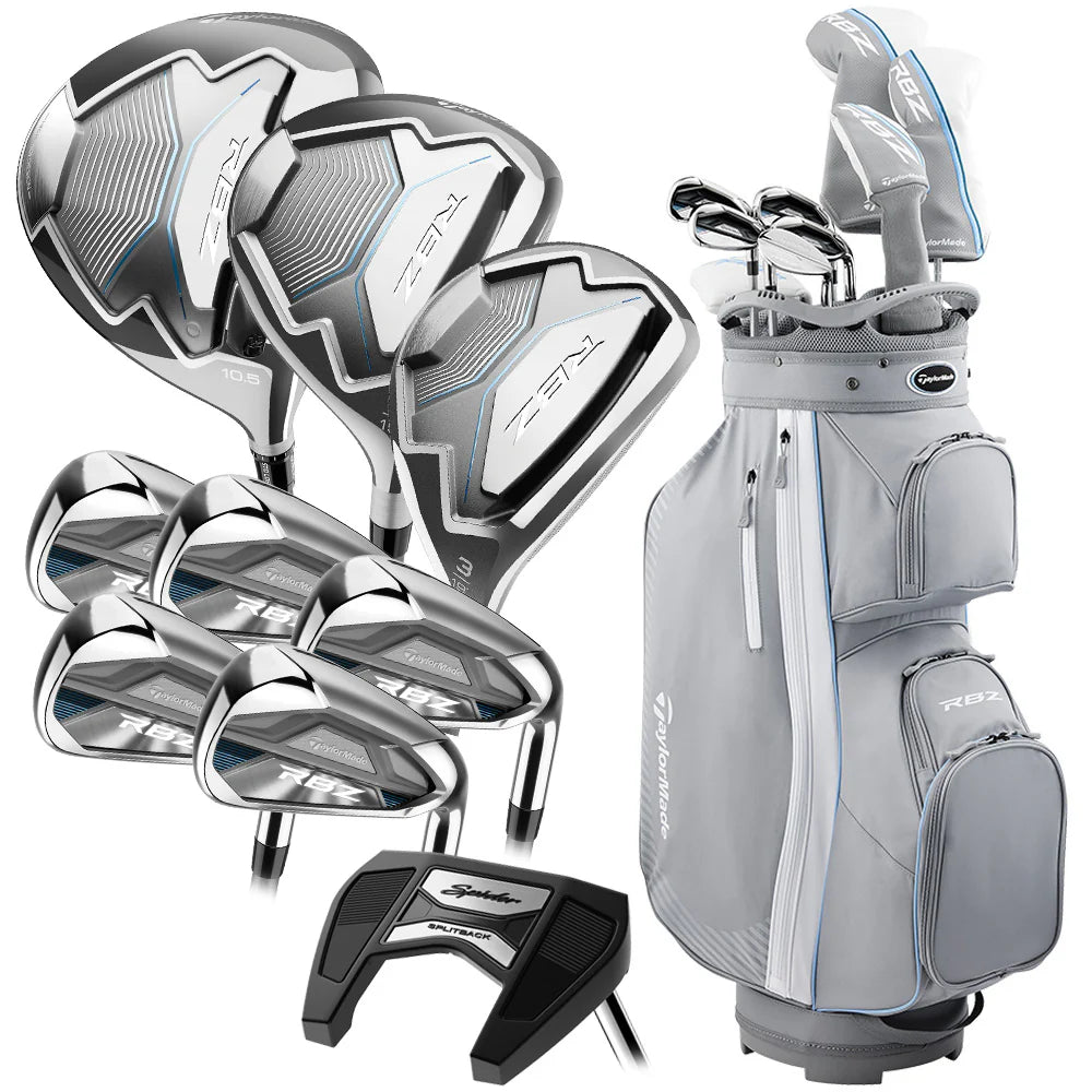TAYLORMADE RBZ Women's Graphite Golf Set - Right Hand - Ladies Flex - 9 Clubs + Bag