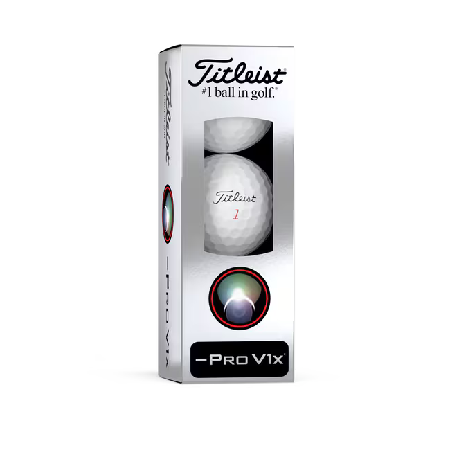 TITLEIST PRO V1x Left Dash Golf Balls - White - 12 Balls