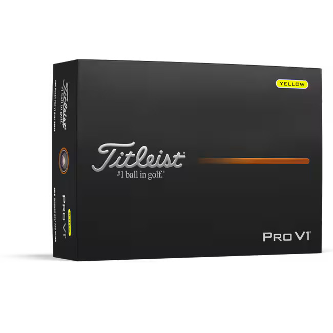 TITLEIST Pro v1 Golf Balls - Yellow - 12 Balls