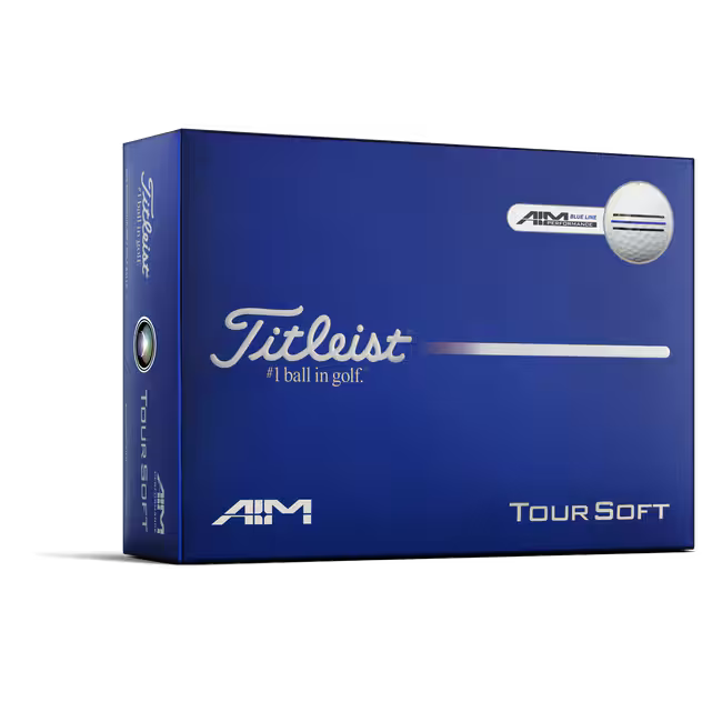 TITLEIST Tour Soft AIM Performance Golf Balls - Blue Line