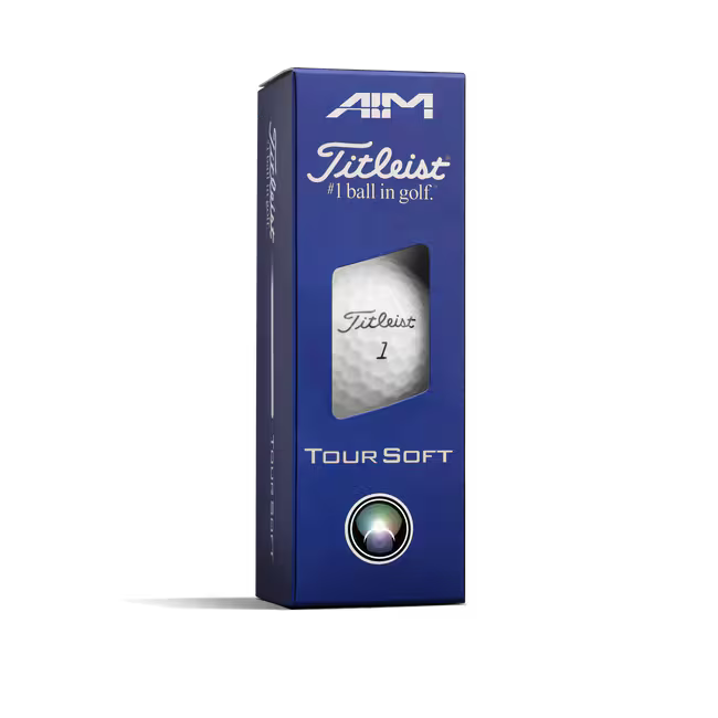 TITLEIST Tour Soft AIM Performance Golf Balls - Blue Line