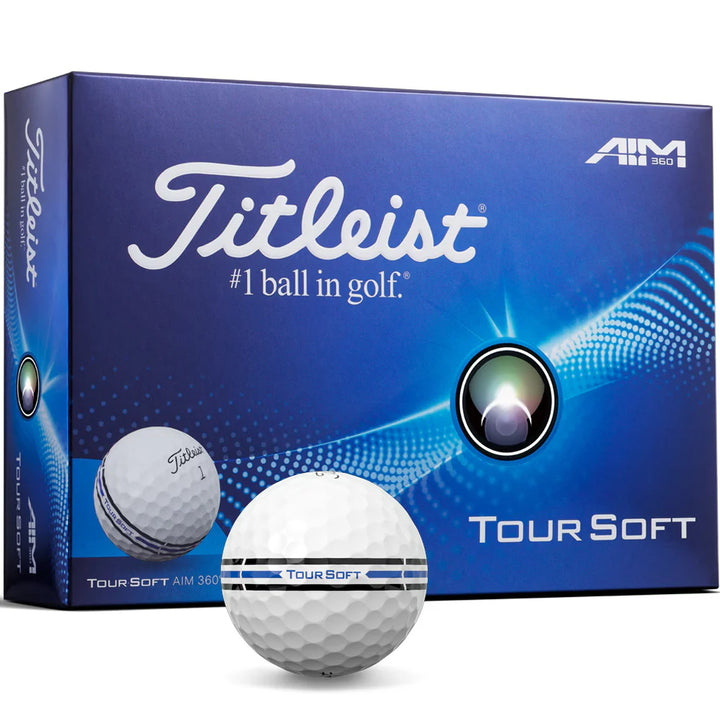 TITLEIST Tour Soft Aim 360 Golf Balls - White - 12 Balls