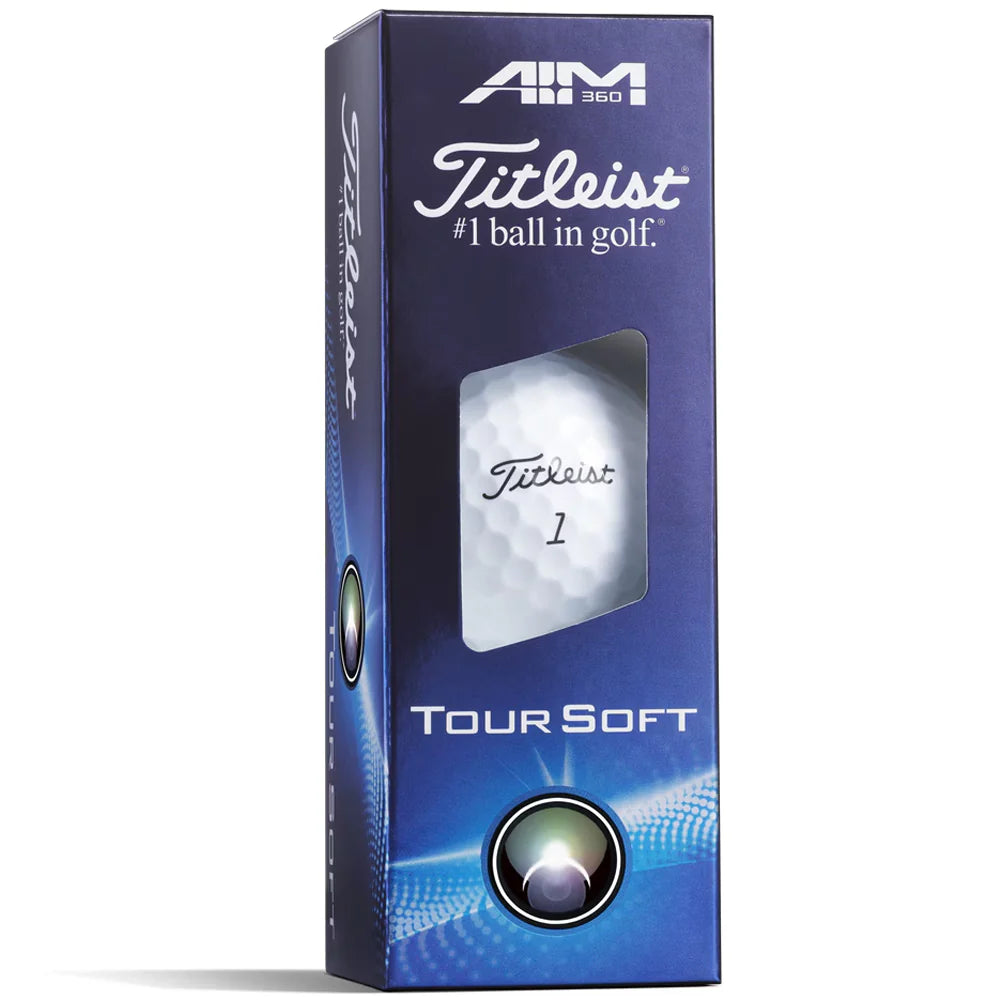 TITLEIST Tour Soft Aim 360 Golf Balls - White - 12 Balls