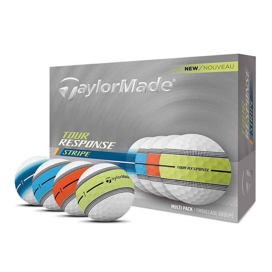 TAYLORMADE Tour Response Stripe Golf Balls - Multi Color