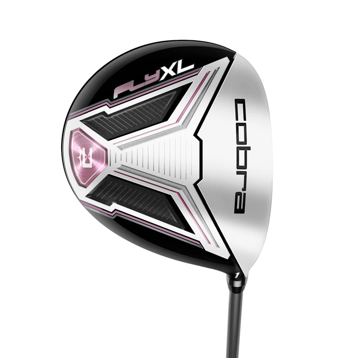 COBRA Women's Fly-XL Graphite Golf Set - Right Hand - Ladies Flex - 11 Clubs + Bag - Black/Pink