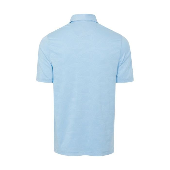 GREG NORMAN Men's Shark Wave Jacquard Polo Shirt - Cloud