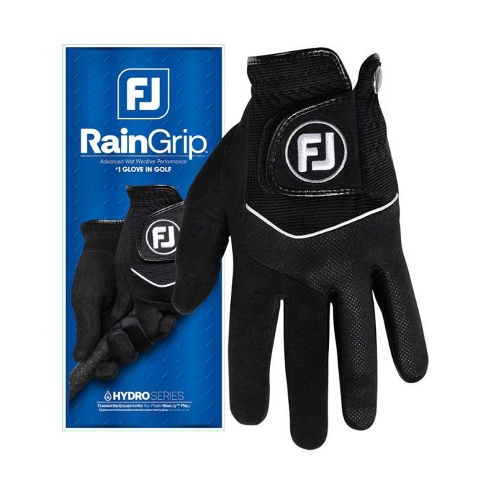 FOOTJOY Men's Rain Grip Golf Glove - Right Hand - Black/Assorted