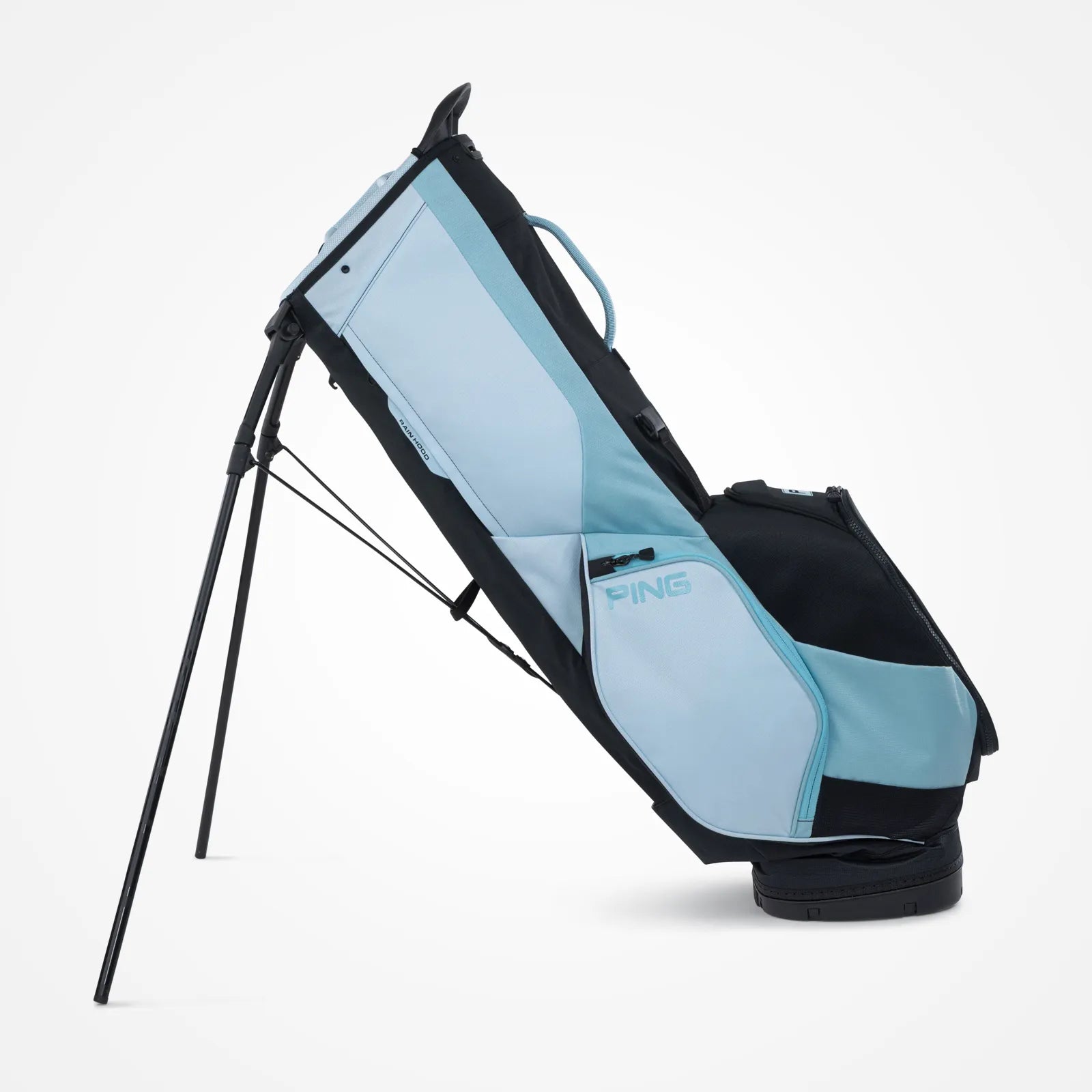 PING Hoofer Stand Bag - Black/Crystal/Milky Blue