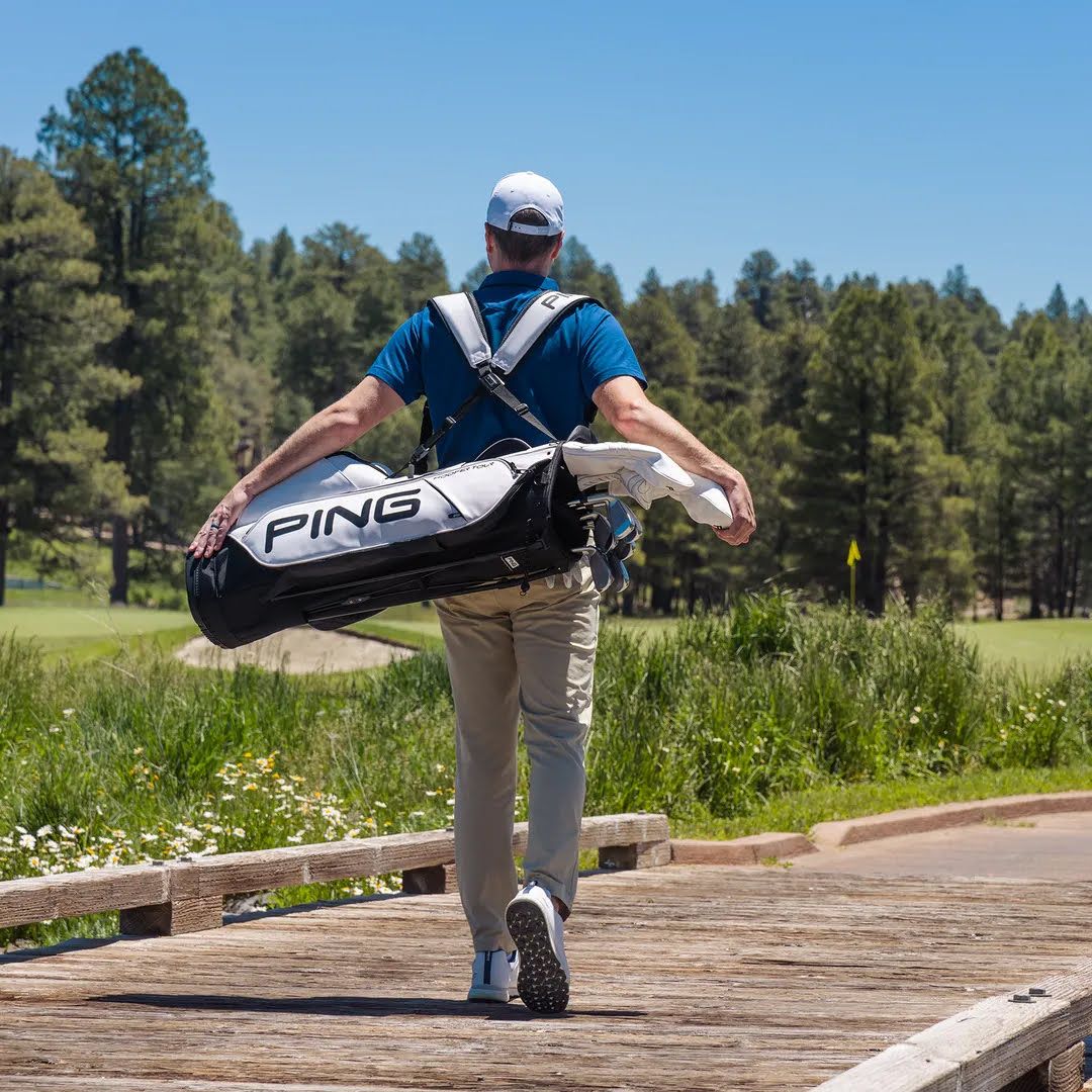 PING Hoofer Tour Stand Bag - White/Black