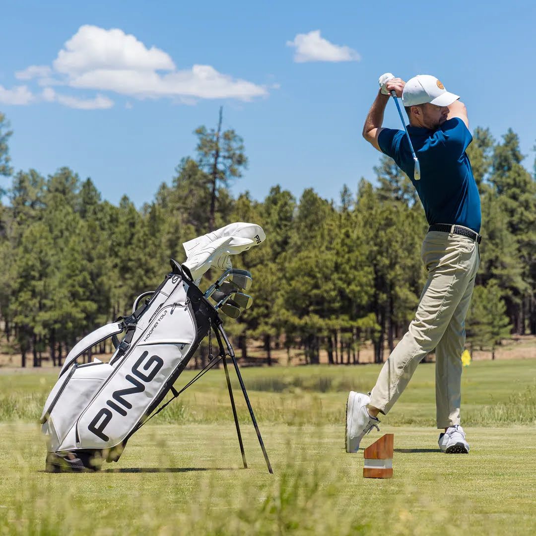 PING Hoofer Tour Stand Bag - White/Black
