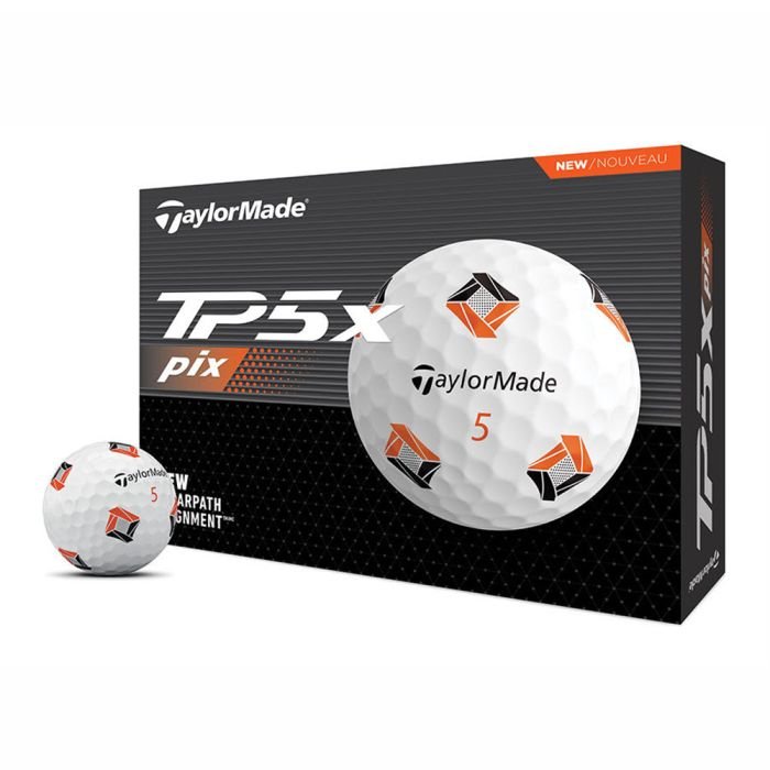TAYLORMADE TP5x Pix 3.0 Golf Balls - White