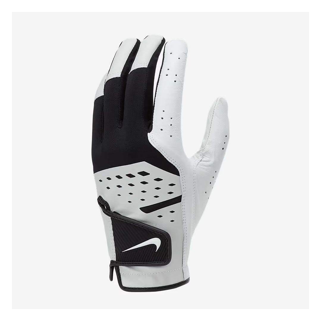 Nike Men's Tech Extreme VII Golf Glove – Left Hand, White/Black