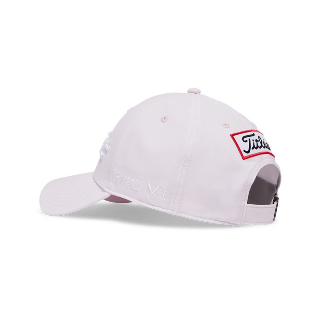 Titleist Men's Tour Performance Adjustable Golf Cap - Pink/White