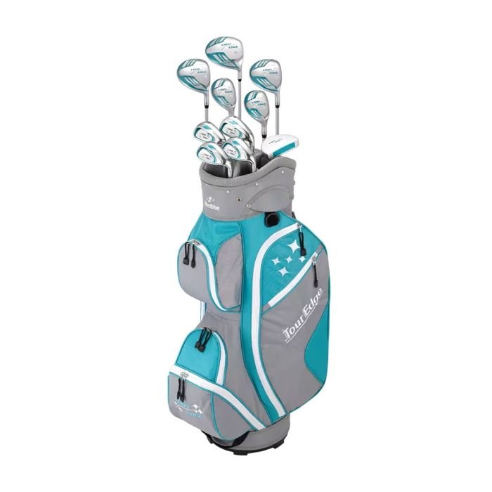TOUR EDGE Women's Lady Edge Graphite Golf Set - Right Hand - Ladies Flex - 10 Clubs + Bag