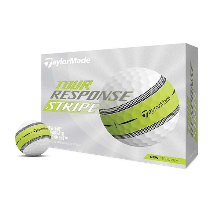 TAYLORMADE Tour Response Stripe Golf Balls - White